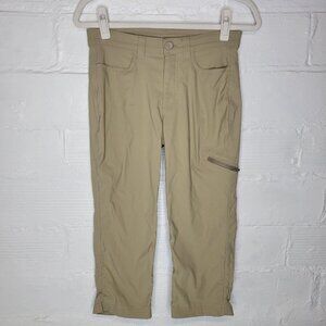 Eddie Bauer Women's Size 4 Cargo Pants Crop Tan